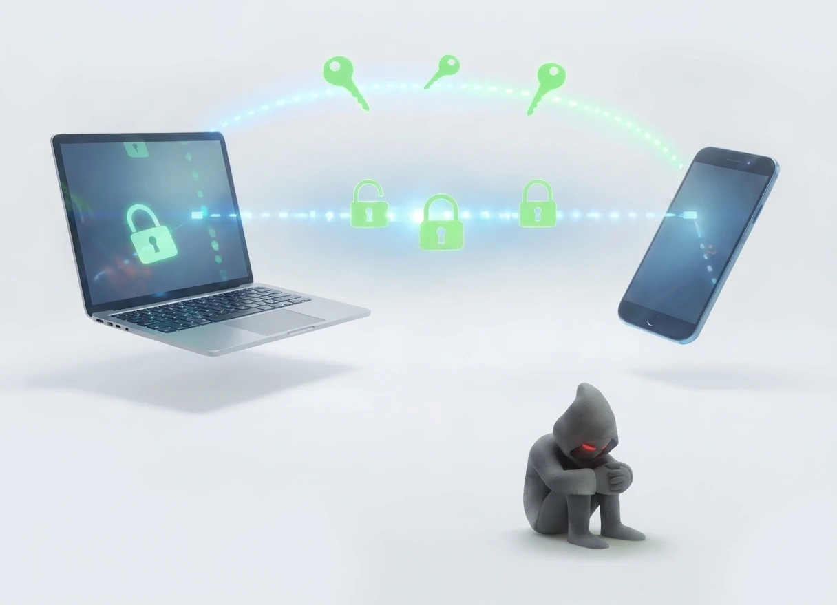 Wireless file transfer between iPhone and Android phone using xosend.