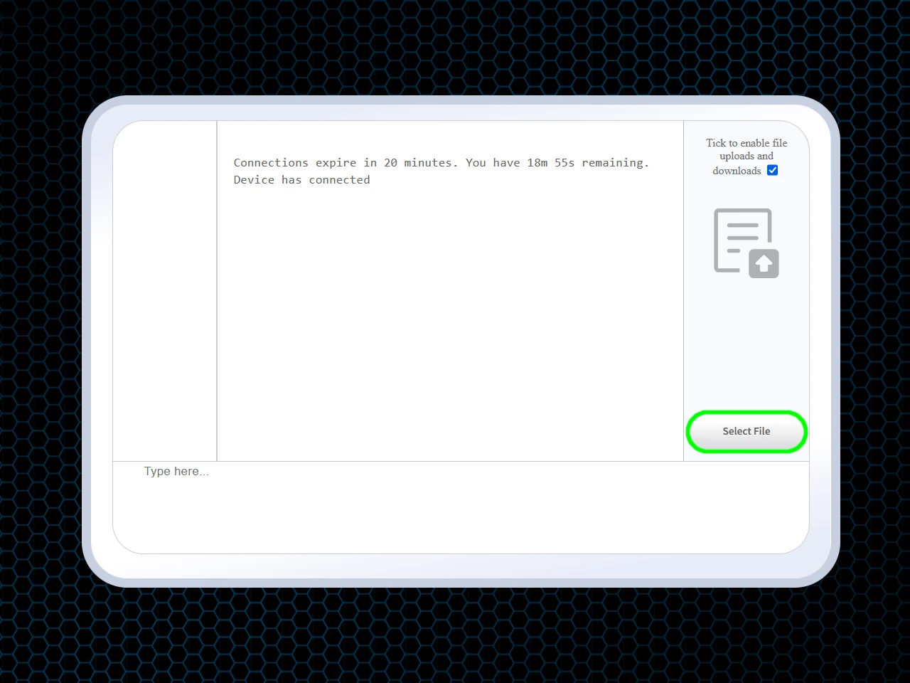 5. Select and send